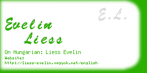 evelin liess business card